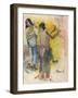 Two Figures, Study for 'Faa Iheiche', 1898-Paul Gauguin-Framed Giclee Print