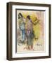 Two Figures, Study for 'Faa Iheiche', 1898-Paul Gauguin-Framed Giclee Print