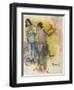 Two Figures, Study for 'Faa Iheiche', 1898-Paul Gauguin-Framed Giclee Print