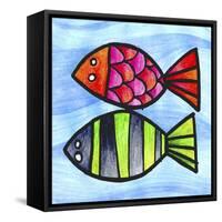 Two Fish-null-Framed Stretched Canvas