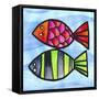 Two Fish-null-Framed Stretched Canvas