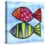 Two Fish-null-Stretched Canvas