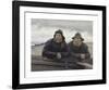 Two Fishermen Beside a Boat-Michael Ancher-Framed Premium Giclee Print