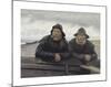 Two Fishermen Beside a Boat-Michael Ancher-Mounted Premium Giclee Print