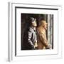 Two Fishermen from Skagen at the Window in the Grocery-Michael Ancher-Framed Premium Giclee Print