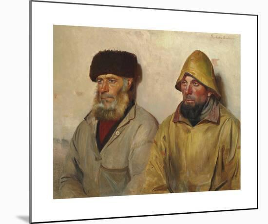 Two fishermen from Skagen-Michael Ancher-Mounted Premium Giclee Print
