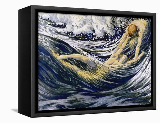 Two Fishes Swimming in the Sea are Not More Lawless Than We-Margaret C. Cook-Framed Stretched Canvas