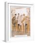 Two Flappers Gossip at a Bar-Paul Fournier-Framed Art Print