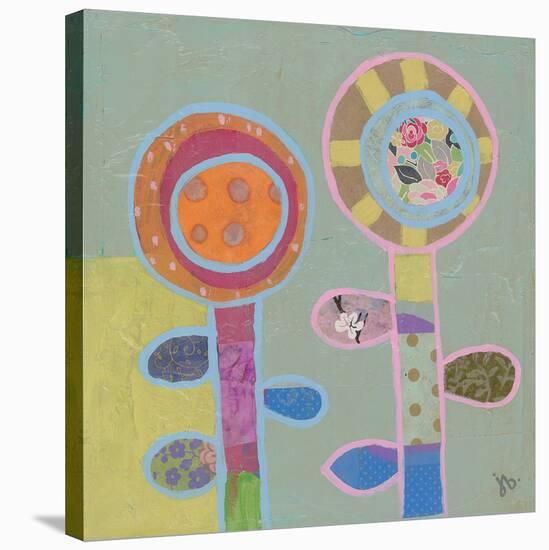 Two Flowers (1)-Julie Beyer-Stretched Canvas