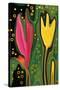 Two Flowers-Rabi Khan-Stretched Canvas
