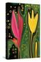 Two Flowers-Rabi Khan-Stretched Canvas