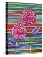 Two Flowers-Carla Bank-Stretched Canvas