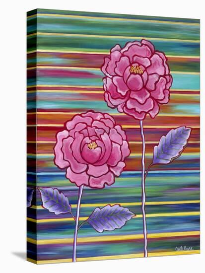 Two Flowers-Carla Bank-Stretched Canvas