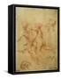 'Two flying putti', study, 1740s-Pompeo Batoni-Framed Stretched Canvas