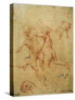'Two flying putti', study, 1740s-Pompeo Batoni-Stretched Canvas