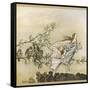 Two Flying-Arthur Rackham-Framed Stretched Canvas