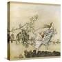 Two Flying-Arthur Rackham-Stretched Canvas