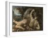 Two Followers of Cadmus Devoured by a Dragon, 1588-Cornelis Van Haarlem-Framed Giclee Print