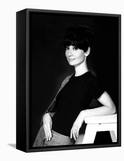 Two for the Road, Audrey Hepburn, 1967-null-Framed Stretched Canvas