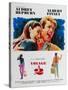 Two for the Road, French Movie Poster, 1967-null-Stretched Canvas