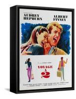 Two for the Road, French Movie Poster, 1967-null-Framed Stretched Canvas