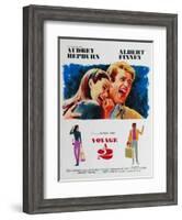 Two for the Road, French Movie Poster, 1967-null-Framed Art Print