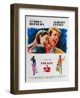 Two for the Road, French Movie Poster, 1967-null-Framed Art Print