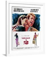 Two for the Road, from Left, Audrey Hepburn, Albert Finney, 1967-null-Framed Art Print