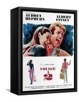 Two for the Road, from Left, Audrey Hepburn, Albert Finney, 1967-null-Framed Stretched Canvas