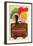 Two for the Road, Polish Movie Poster, 1967-null-Framed Art Print