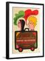 Two for the Road, Polish Movie Poster, 1967-null-Framed Art Print