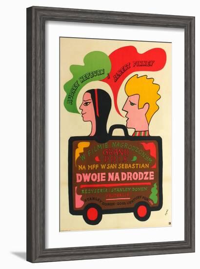 Two for the Road, Polish Movie Poster, 1967-null-Framed Art Print