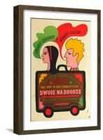 Two for the Road, Polish Movie Poster, 1967-null-Framed Art Print