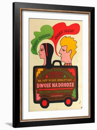 Two for the Road, Polish Movie Poster, 1967-null-Framed Art Print