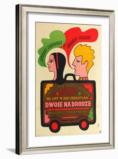 Two for the Road, Polish Movie Poster, 1967-null-Framed Art Print