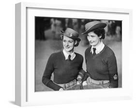 Two Former Mill Workers Sisters Ava and Blanche Horn-null-Framed Photographic Print