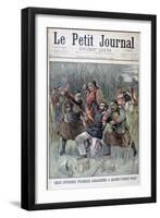 Two French Officers Murdered by the Quang-Tcheou-Wan, 1899-Jose Belon-Framed Giclee Print