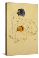 Two Friends, 1912-Egon Schiele-Stretched Canvas