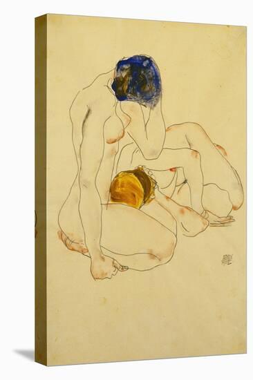 Two Friends, 1912-Egon Schiele-Stretched Canvas