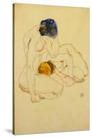 Two Friends, 1912-Egon Schiele-Stretched Canvas