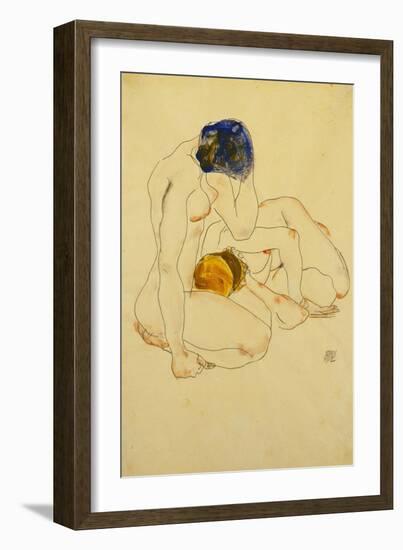 Two Friends, 1912-Egon Schiele-Framed Giclee Print