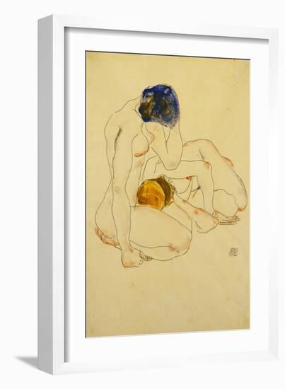 Two Friends, 1912-Egon Schiele-Framed Giclee Print