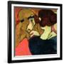 Two Friends, 1918 (Oil on Board)-Louis Valtat-Framed Giclee Print