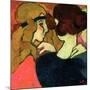 Two Friends, 1918 (Oil on Board)-Louis Valtat-Mounted Giclee Print