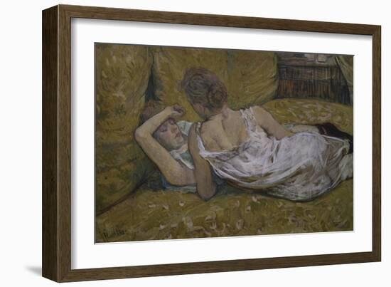 Two Friends-Henri de Toulouse-Lautrec-Framed Giclee Print