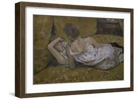 Two Friends-Henri de Toulouse-Lautrec-Framed Giclee Print