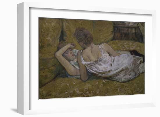 Two Friends-Henri de Toulouse-Lautrec-Framed Giclee Print