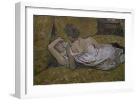 Two Friends-Henri de Toulouse-Lautrec-Framed Giclee Print