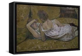 Two Friends-Henri de Toulouse-Lautrec-Framed Stretched Canvas