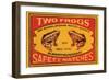 Two Frogs Safety Matches-null-Framed Art Print